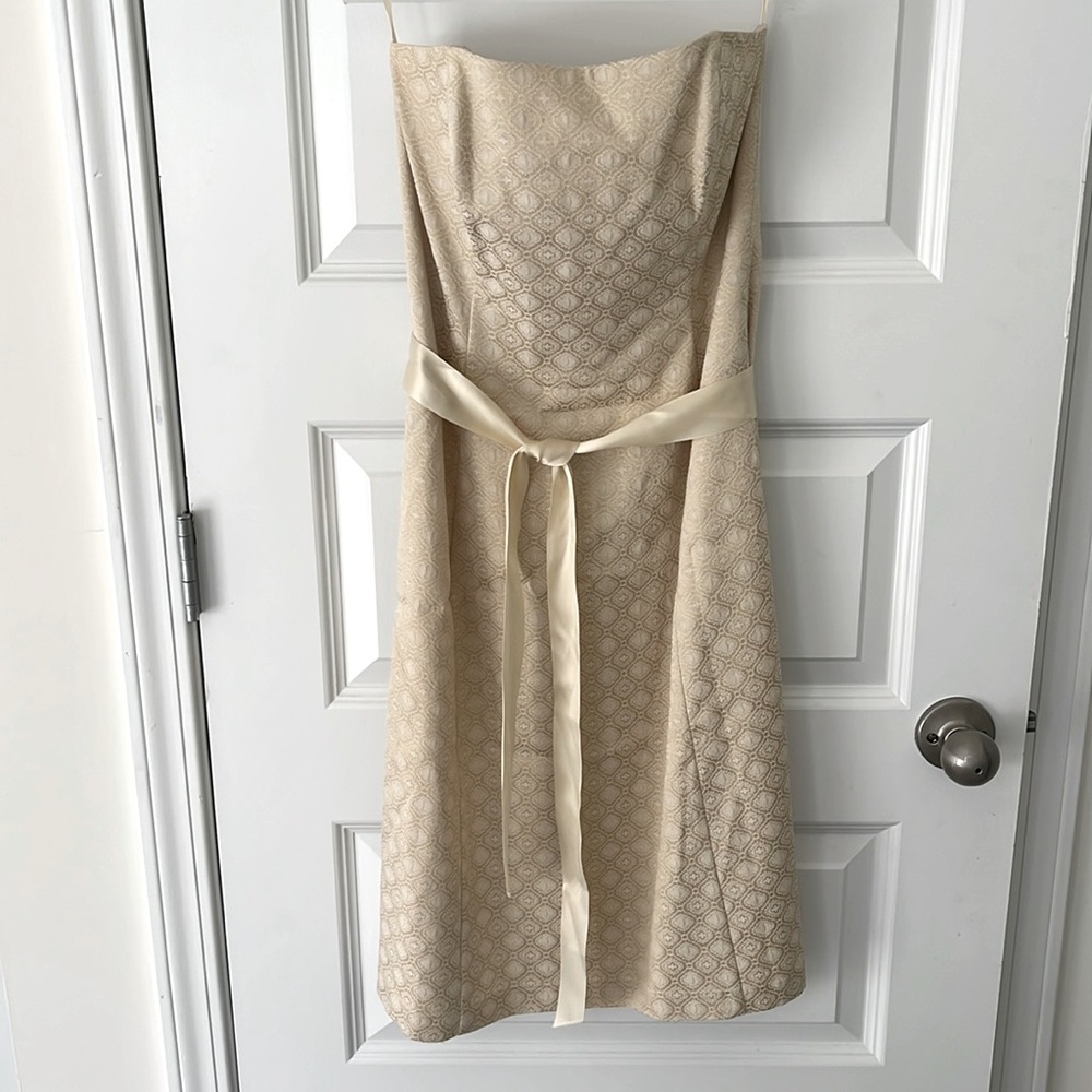 White House Black Market strapless cocktail dress